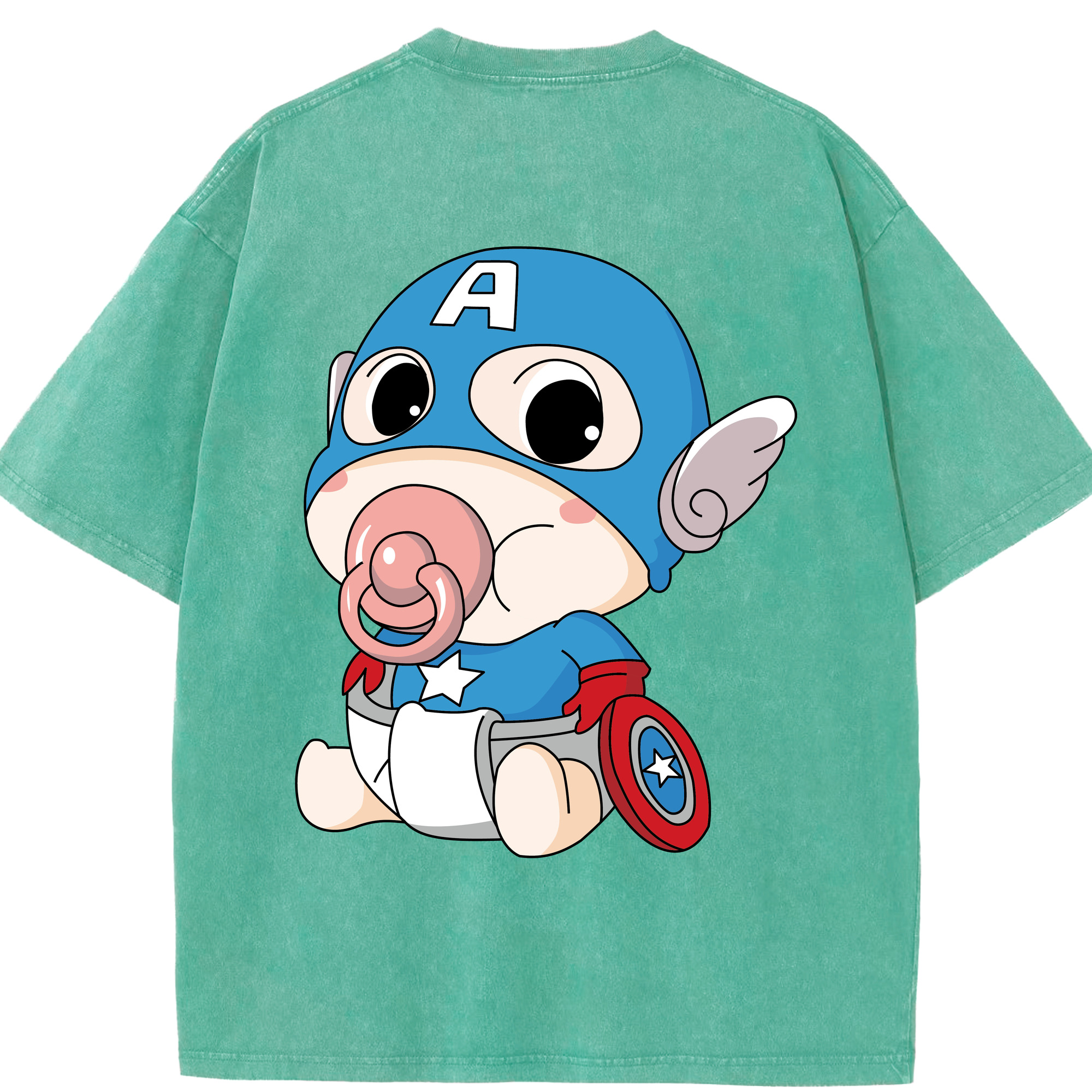 （画像用） アベンジャーズ The Avengers 綿100% ヴィンテージ風 半袖Tシャツ（背面プリント）